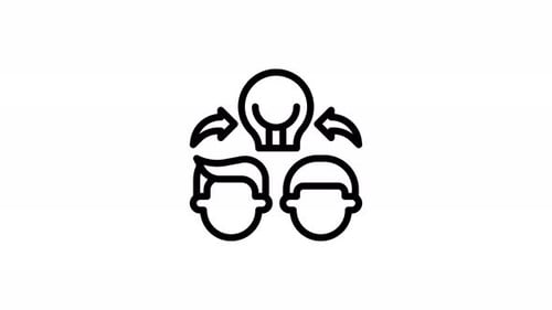 Animation des Teamwork-Liniensymbols