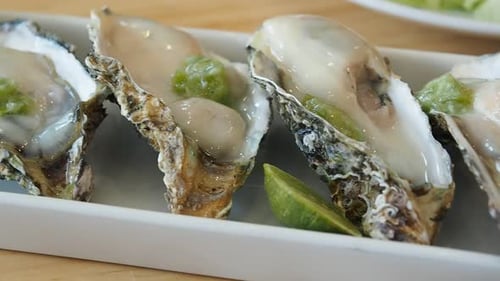Oysters on the Half Shell with Lime