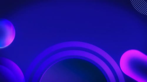 Abstract Neon Fluid Shapes Animated Background Loop