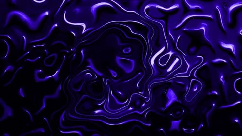 Abstract Purple Fluid Wavy Organic Background Loop