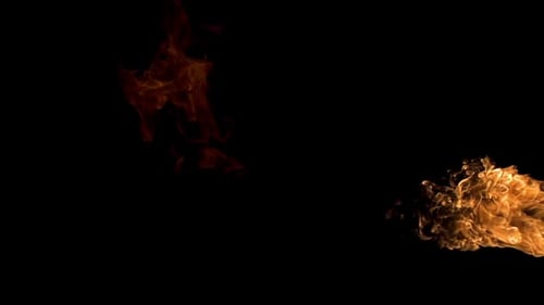 Shooting Fire Element Slow Motion with an Alpha Channel