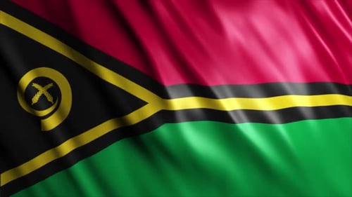 Waving Flag of Vanuatu Loop Animation