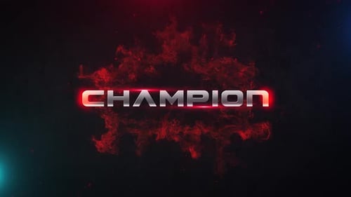 Animation de texte 4K Champion
