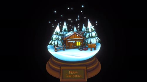 Merry Christmas Gift : Snowy Globe Village