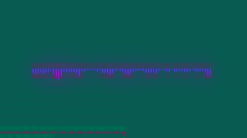 4k abstract music sound wave or audio wavefrom isolated on black background .Line digital minimalist