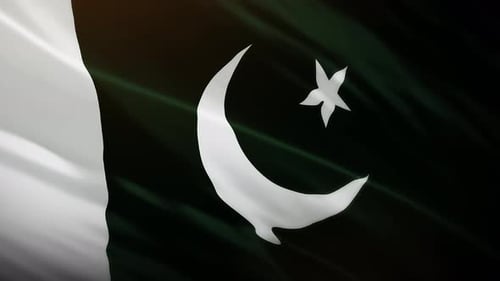Realistic Waving Pakistan National Flag Loop