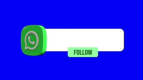 Whatsapp lowerthird blue background
