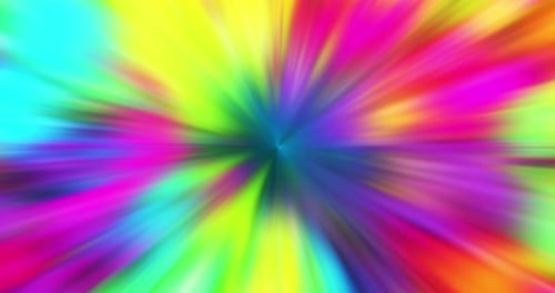 Tunnel lumineux multicolore, portail arc-en-ciel, dégradé de couleurs