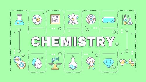 Chemistry word concept animation