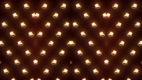 Dynamic abstract geometric pattern with 3D shapes in motion