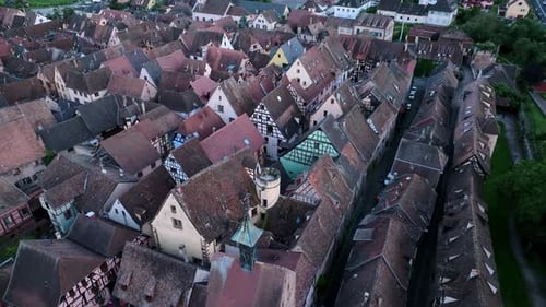 The Historic Town Of Riquewihr In France