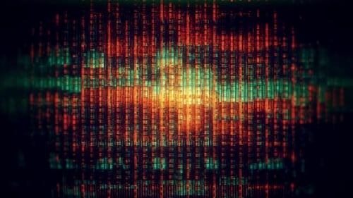 Abstract Glitch Digital Data Error Background Loop