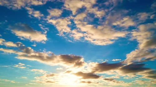 Time Lapse of Clouds at Sunrise
