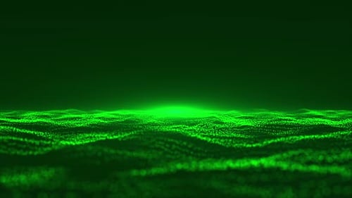 Digital Futuristic Technology Background Green Loop V4