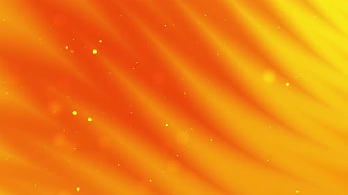 Orange gradient abstract background motion with fluid light particles animation