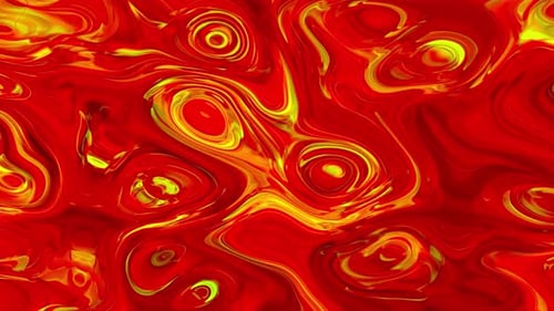 Dynamic Fluid Abstract Red and Yellow Background