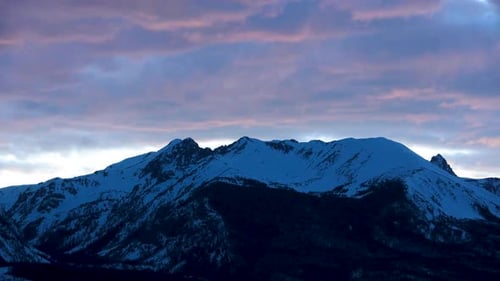 Sunset Timelapse in Dillon Colorado