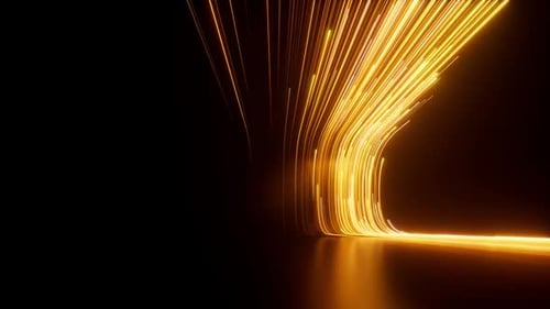 Futuristic Glowing Light Streaks Loop Background Animation