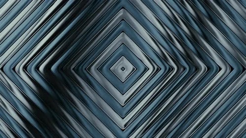 Sleek Geometric Metallic Diamond Pattern Tunnel Loop