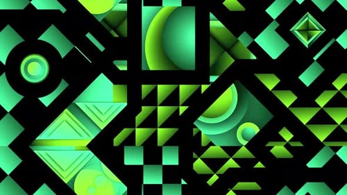 Grüne geometrische Form