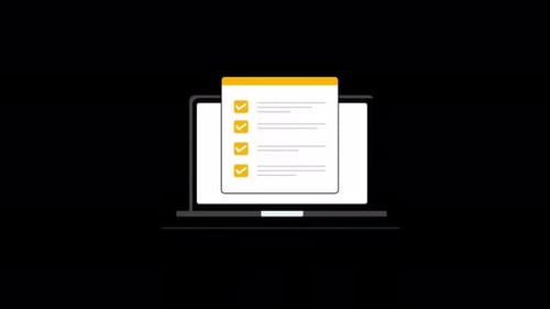 Online Survey Concept Animation Video - Transparent