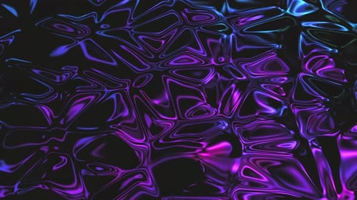 Abstract Holographic Oil Noise Surface Background Foil Wavy Surface with Wave and Ripples