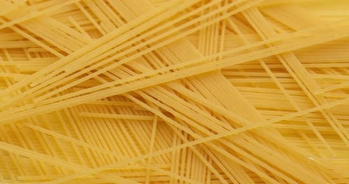 Pasta Backgroud Macro View of Dry Authentic Italian Spaghetti