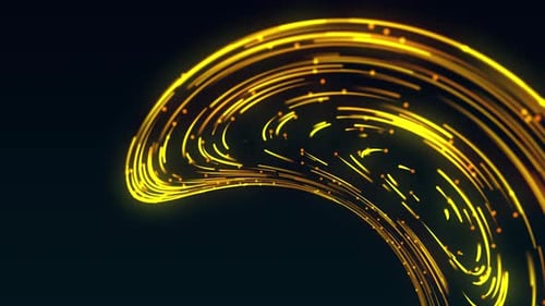 Abstract Glowing Lines Swirling Energy Data Background
