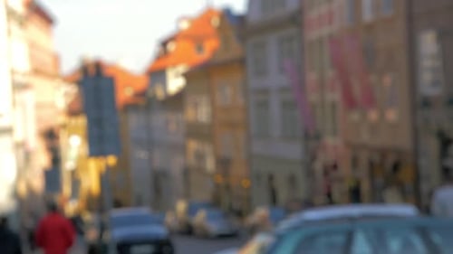 Defocus of street in Prague