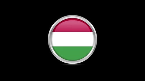 Hungary Flag Cycle Alpha Channel 02