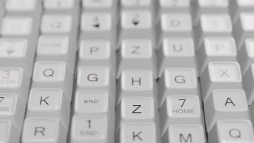 Abstract background of their keyboard buttons. Typing. Technology background. Movement of keyboard k