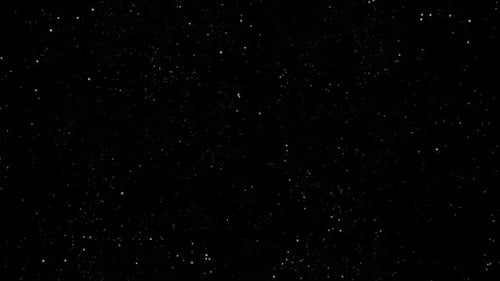 Abstract White Particles Flying Space Background