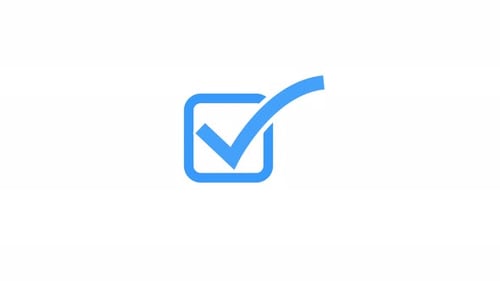Animated Check mark icon, positive symbol, tick mark icon, confirm, correct concept animation