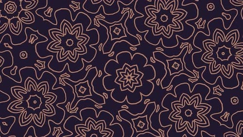 Animated Ornamental Mandala Pattern Background