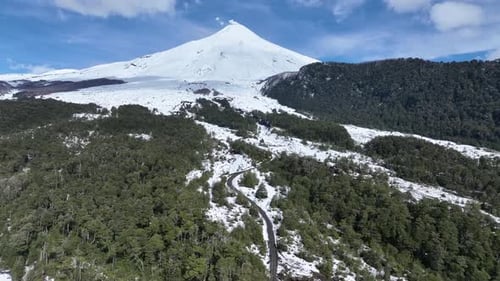 Volcan Villarrica à Pucon à Los Lagos au Chili.