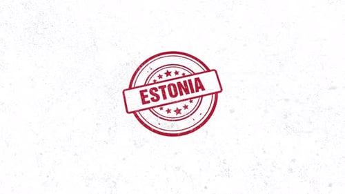 Estonia Rubber Stamp