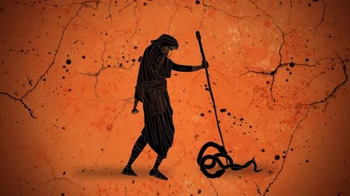 Animated Ancient Greek Pottery Style Silhouettes Collection