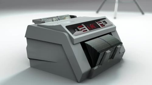Money Count Machine – Financial Processing Animation