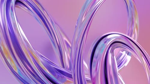 Animación abstracta de bucle ondulado. Fondo renderizado en 3D, formas fluidas, fluidas y retorcidas