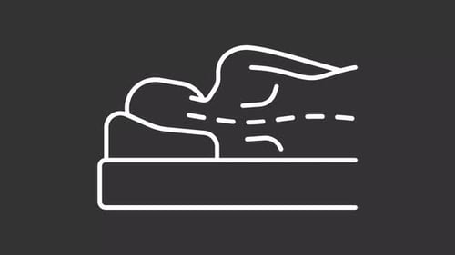 Spinal Alignment and Back Support Animated Line Icon