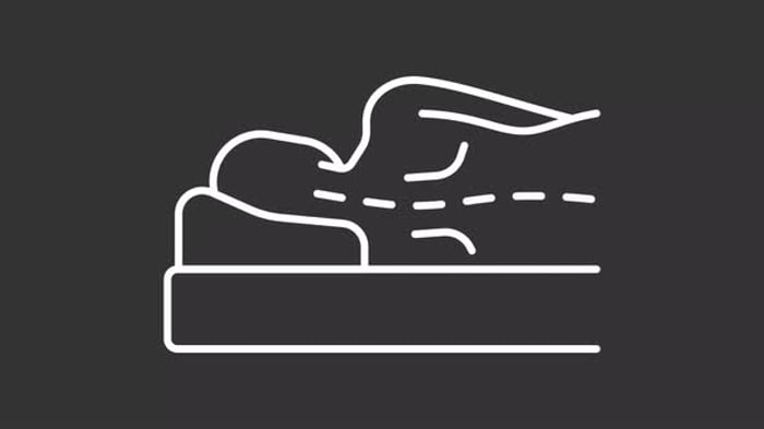 Incorrect sleeping position white line animation, Elements Motion ...