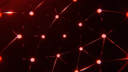 Red Flashing Geometric Wireframe Background Vj Loop In 4K