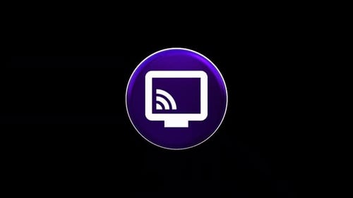 Modern 3D Spinning Wireless Screen Casting Icon