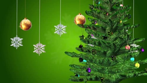 Christmas Tree Background Loop