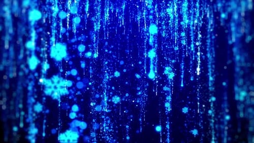Blauer Schneeflocken-Licht-Hintergrund