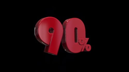 90 percent - Red 3D Animation