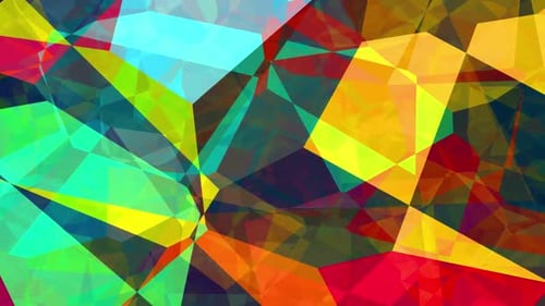 Vibrant Abstract Geometric Color Shifting Background