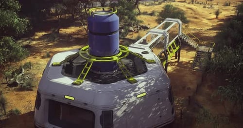 Innovative Caravan Design in a Sandy Desert Environment