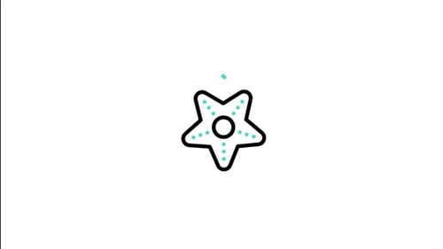 Animiertes Seestern-Symbol