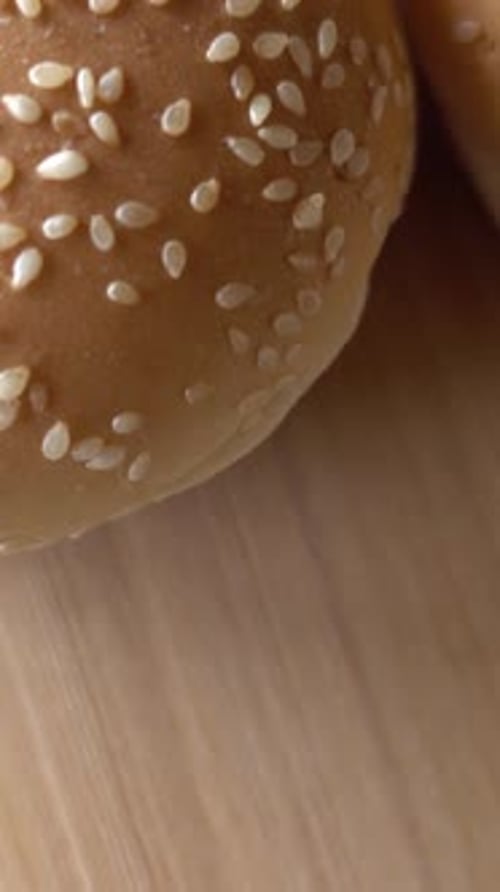 Vertical Video of Burger Hamburger